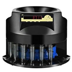 Auto Coin Sorter Dispenser Counting with Coin Tubes & LED Display