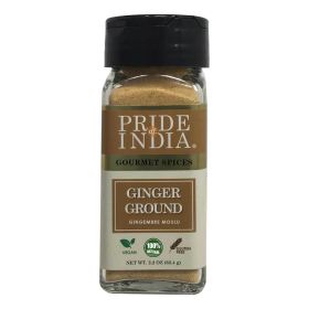 Pride of India – Ginger Fine Ground – Gourmet Spice – Blends Well – Good for Cooking/Baking/Tea & More – No Additives – Fresh Root Powder