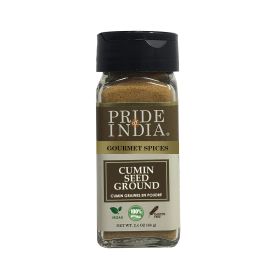 Pride of India – Cumin Seed Ground – Traditional Indian Spice – Seasoning spice for Curries/Lentils/Chicken/Meat – Easy to Use – 2.4 oz. Sma