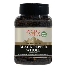 Pride of India – Black Peppercorn Whole – Gourmet & Culinary Spice – Full Bodied