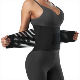 Women's waist training device Neoprene sauna sweat training belt waist shaping belt (black) XL size