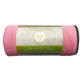 NoSkid Sandwash Yoga Towel (Color: Pink)